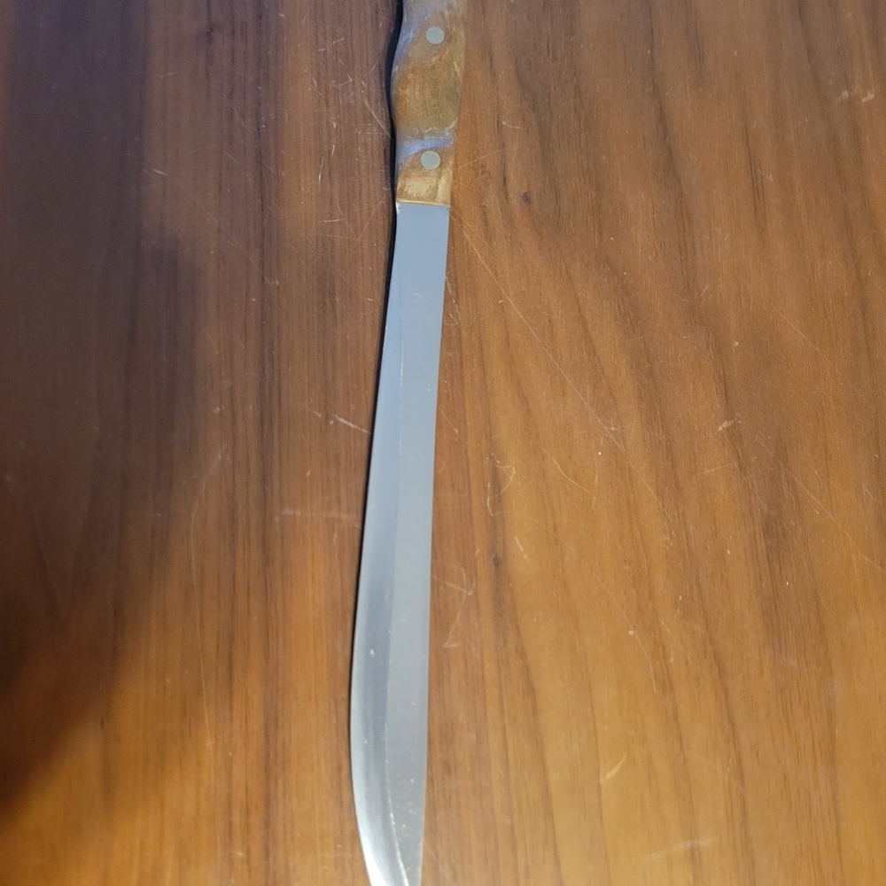 Wood Handle Stainless Steel  Cutco Knife